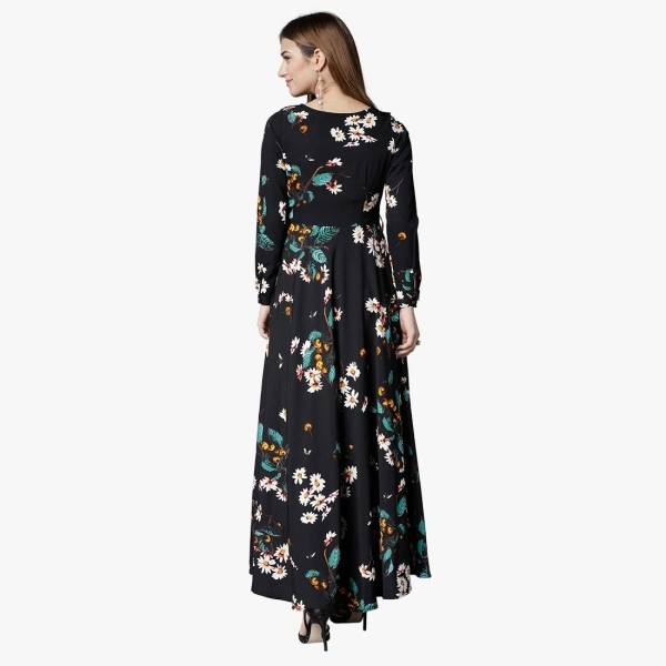 Tokyo Talkies Women Maxi Black Dress - L