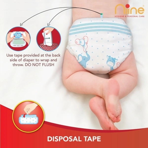niine Cottony Soft Baby Diaper Pants  - S