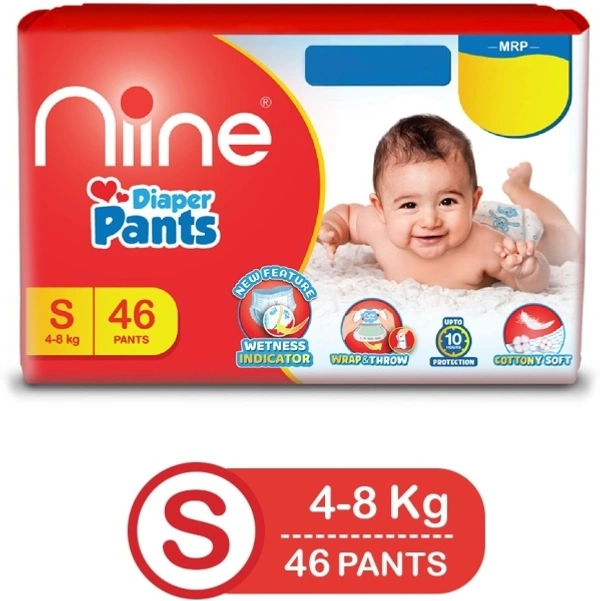 niine Cottony Soft Baby Diaper Pants  - S