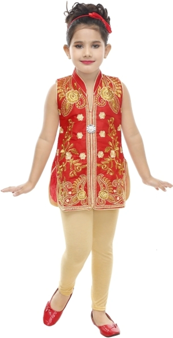 WEGIRLS Girls Casual Kurta and Leggings Set - 2-3 Years 