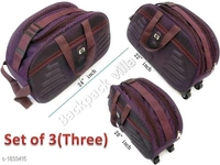 Trendy Men's Pack of 3  Duffel Bags(SS1833411)  - Grey