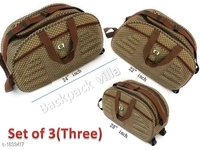 Trendy Men's Pack of 3  Duffel Bags(SS1833411)  - Grey