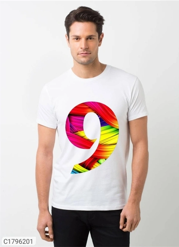 Polyester Blend Printed Half Sleeves T-Shirts(SC1796201)  - XXL 
