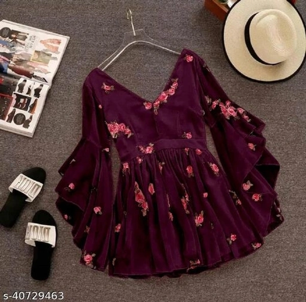 Stylish Feminine Women Tops & Tunics(SS40729463)  - Maroon, S