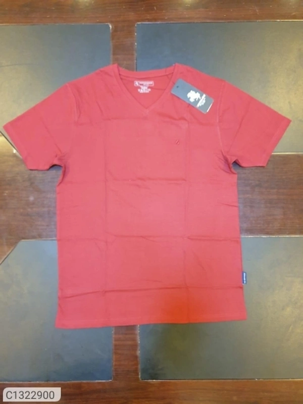  Horse & Ride Cotton Solid Half Sleeves T-Shirt(SC1322900)  - M