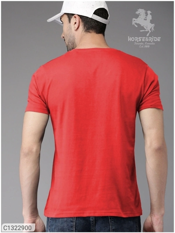  Horse & Ride Cotton Solid Half Sleeves T-Shirt(SC1322900)  - XL 