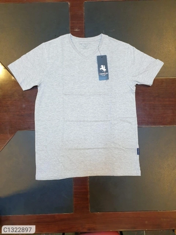  Horse & Ride Cotton Solid Half Sleeves T-Shirt(SC1322897)  - M