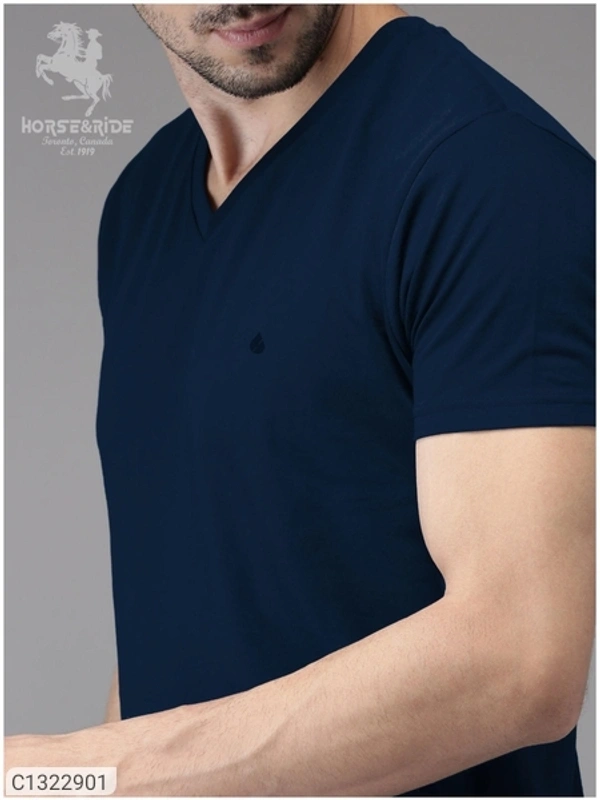  Horse & Ride Cotton Solid Half Sleeves T-Shirt(SC1322901)  - XL 