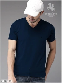  Horse & Ride Cotton Solid Half Sleeves T-Shirt(SC1322901)  - XL 