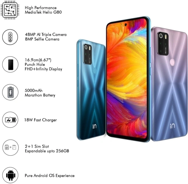 Micromax IN 1 (Purple, 64 GB)