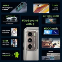 MOTOROLA G60 (Frosted Champagne, 128 GB)