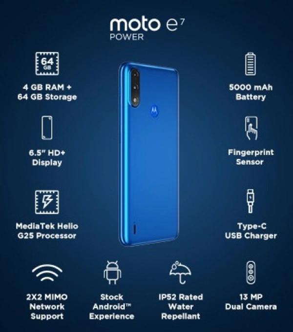 MOTOROLA E7 Power (64 GB) - Red