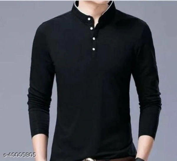 Urbane Fashionable Men Tshirts(SS40005808)  - Black, XL 