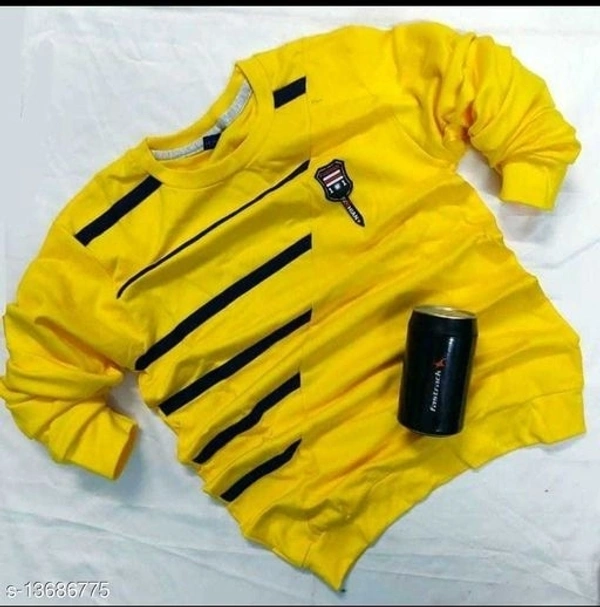 Classic Partywear Men Tshirts(SS13686774)  - Yellow , L