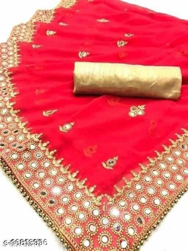 RITA MIRROR TRENDY SAREE (SS16818989)  - Navy Blue 
