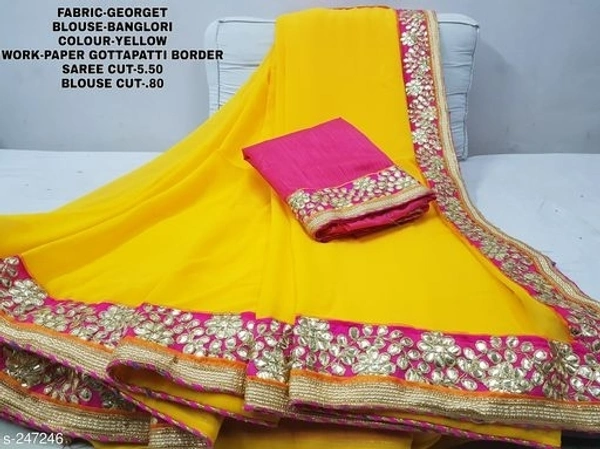 Stylish Designer Saree(SS247244)  - Yellow 