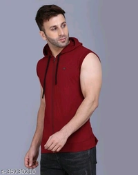 Men's Casual Hooded Tshirt(SS35730207)  - S