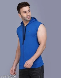 Men's Casual Hooded Tshirt(SS35730207)  - L