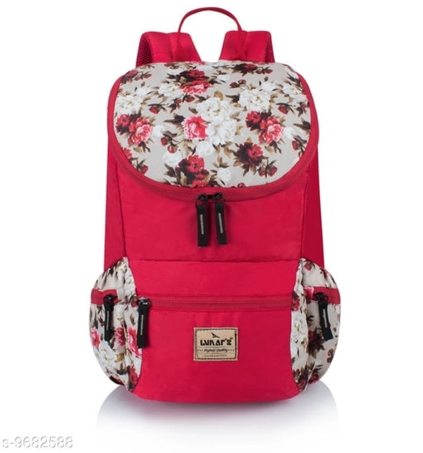 Lunar's Monica - 1 Compartment Backpack Girls School Bag Student Backpack Women Travel bag (Red)(SS9682588) 