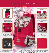 Lunar's Monica - 1 Compartment Backpack Girls School Bag Student Backpack Women Travel bag (Red)(SS9682588) 