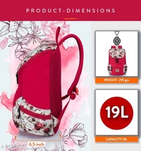 Lunar's Monica - 1 Compartment Backpack Girls School Bag Student Backpack Women Travel bag (Red)(SS9682588) 
