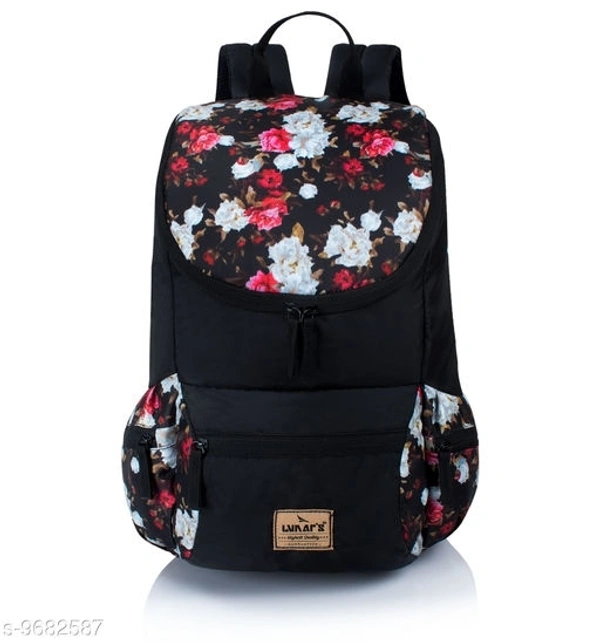 Lunar's Monica - 1 Compartment Backpack Girls School Bag Student Backpack Women Travel bag (Black)(SS9682587) 