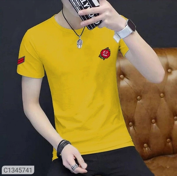  Tom Scott Cotton Solid Half Sleeves T-Shirt(SC1345741)  - XL 