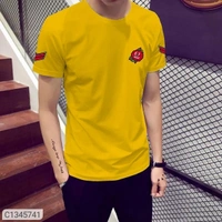  Tom Scott Cotton Solid Half Sleeves T-Shirt(SC1345741)  - XL 