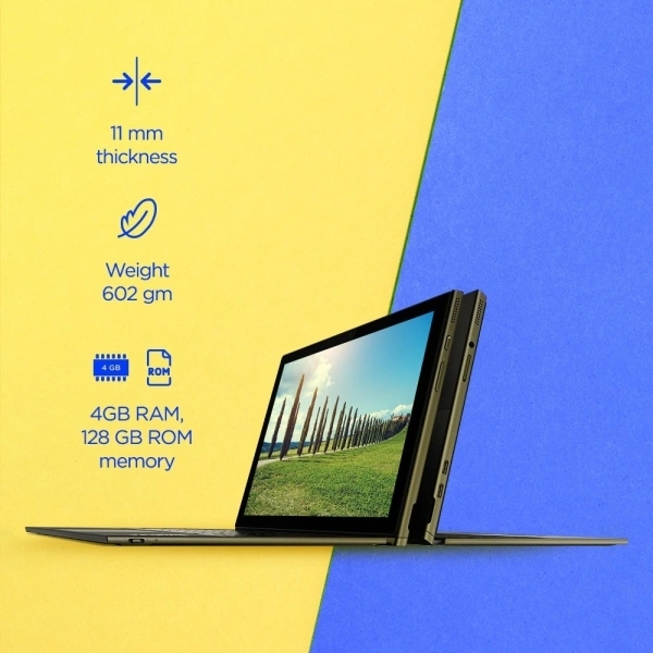 Lenovo Tab Ideapad Duet 3 with Bluetooth Keyboard and Digital Pen 4 GB RAM 128 GB ROM 10.3 inches with Wi-Fi Only Tablet 