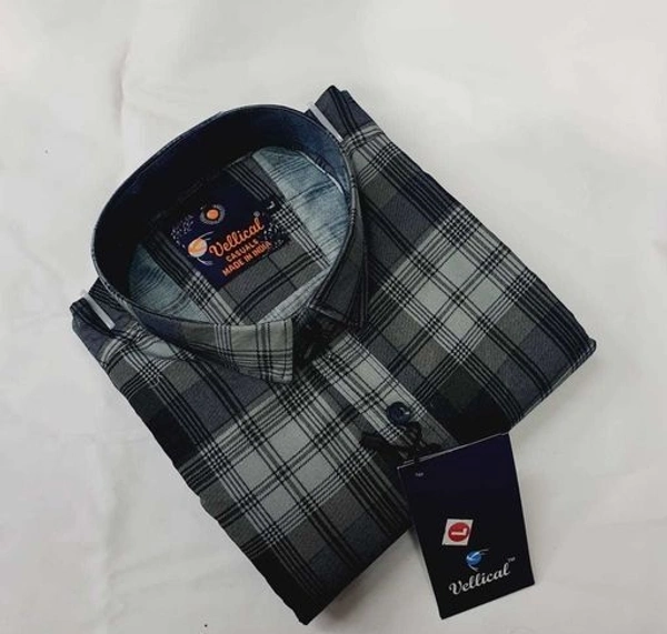 AGARWAL FASHION DESIGNER checks SHIRT(SS10308286)  - XL , Sidhu Collection 