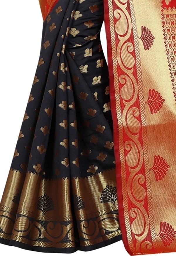 INDIAN BEAUTIFUL Self Design Banarasi Poly Silk Saree - Red, Sidhu Collection 