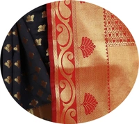 INDIAN BEAUTIFUL Self Design Banarasi Poly Silk Saree - Red, Sidhu Collection 