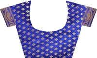 INDIAN BEAUTIFUL Self Design Banarasi Poly Silk Saree - Sidhu Collection , Rama Blue 