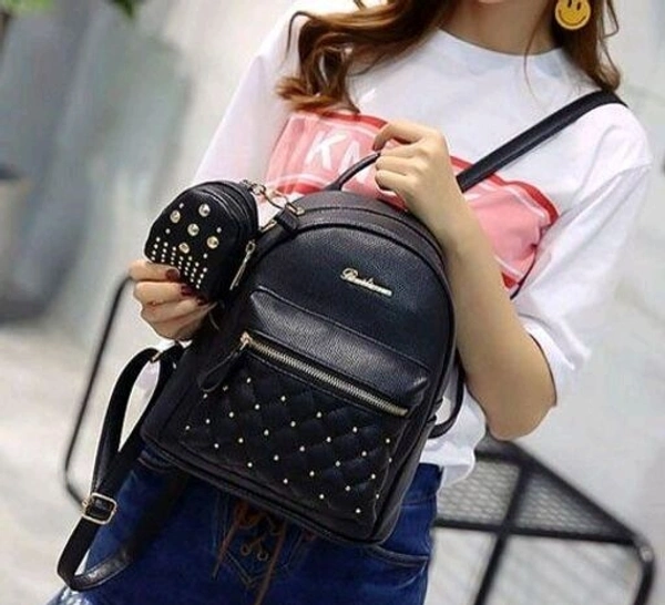 Voguish Attractive Women Backpacks(SS41285520)  - Grey, Sidhu Collection 