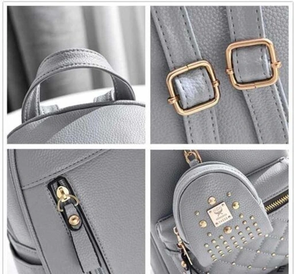 Voguish Attractive Women Backpacks(SS41285520)  - Grey, Sidhu Collection 