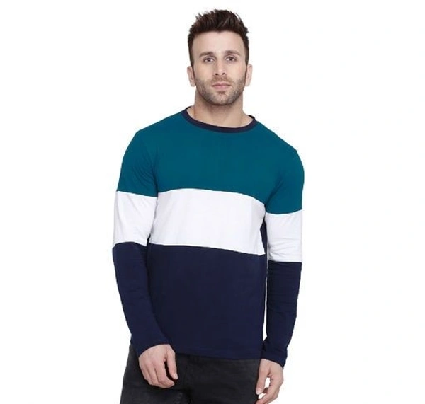 Classic Elegant Men Tshirts(SS27958511)  - Blue, L, Sidhu Collection 