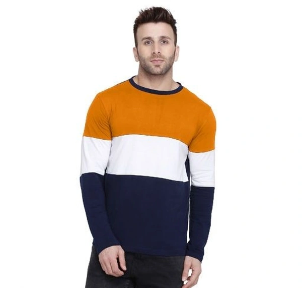 Classic Elegant Men Tshirts(SS27958511)  - Orange , S, Sidhu Collection 