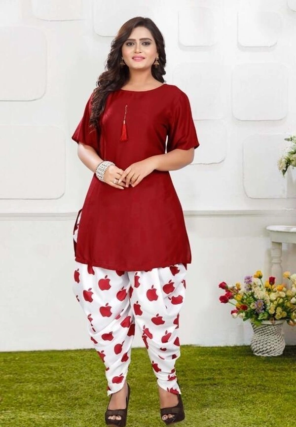 JNS NEW LUNCH KURTA WITH DIGITAL PRINT Dhoti (SS42092539)  - Navy Blue , XXL , Sidhu Collection 