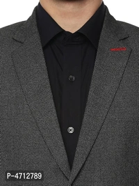 Fashionable Grey Polyviscose Jacket For Men(SP4712789)  - 42, Sidhu Collection 