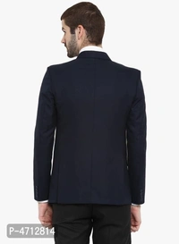 Fashionable Navy Blue Polyviscose Jacket For Men (SP4712814)  - 44, Sidhu Collection 