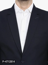 Fashionable Navy Blue Polyviscose Jacket For Men (SP4712814)  - 44, Sidhu Collection 
