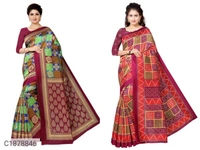  Latest Printed Art Silk Sarees (Combo) (SC1878848)  - Sidhu Collection , 2
