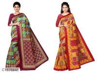  Latest Printed Art Silk Sarees (Combo) (SC1878848)  - Sidhu Collection , 2