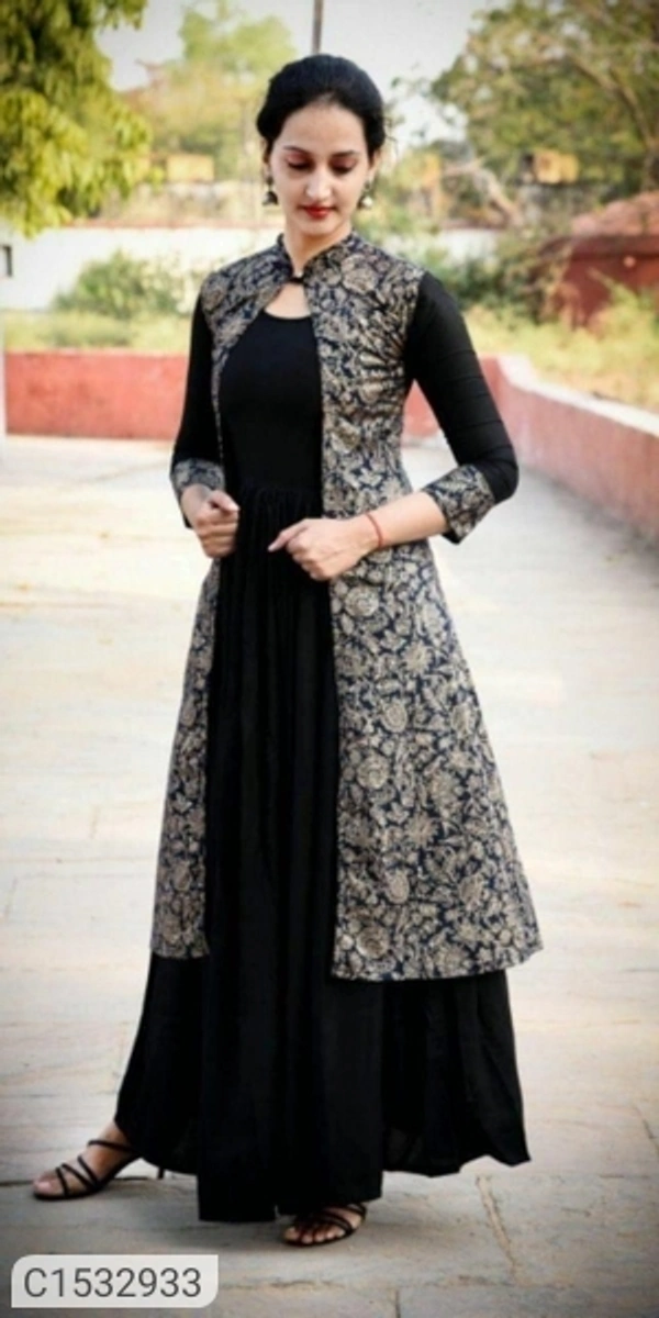  Women's Rayon Printed Gowns (SC1532933)  - L, Sidhu Collection 