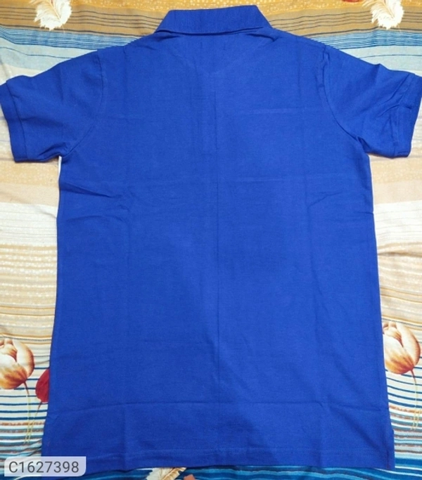Tom Scott Cotton Color Block Half Sleeves Polo T-Shirt (SC1627398)  - M, Sidhu Collection 