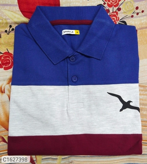 Tom Scott Cotton Color Block Half Sleeves Polo T-Shirt (SC1627398)  - XXL , Sidhu Collection 