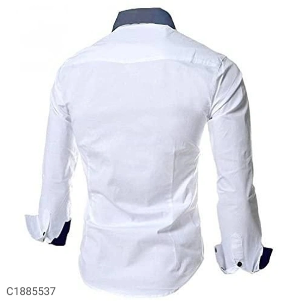  Poly Cotton Solid Full Sleeves Regular Fit Casual Shirts (SC1885537)  - M, Sidhu Collection 