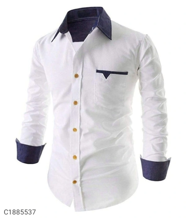  Poly Cotton Solid Full Sleeves Regular Fit Casual Shirts (SC1885537)  - XXL , Sidhu Collection 