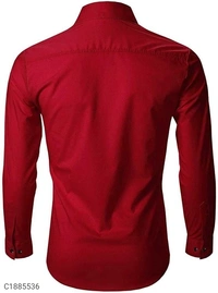  Poly Cotton Solid Full Sleeves Regular Fit Casual Shirts (SC1885536)  - S, Sidhu Collection 