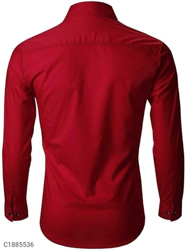  Poly Cotton Solid Full Sleeves Regular Fit Casual Shirts (SC1885536)  - S, Sidhu Collection 